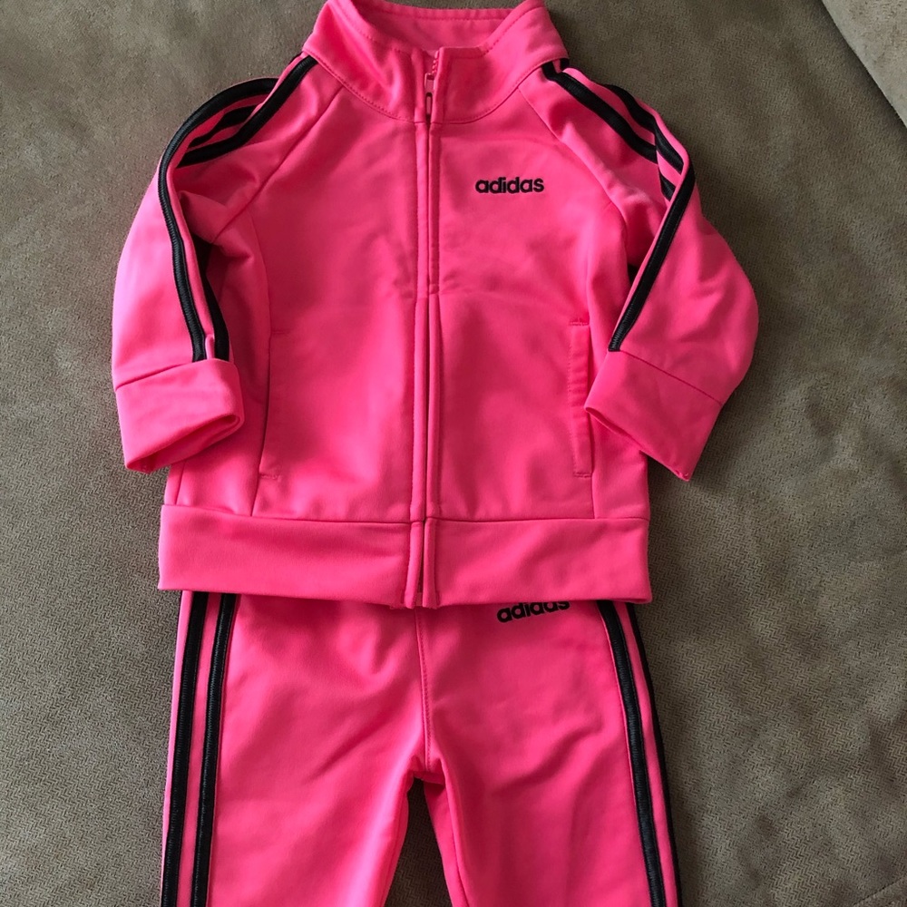 Infants Adidas Pink Track Outfit